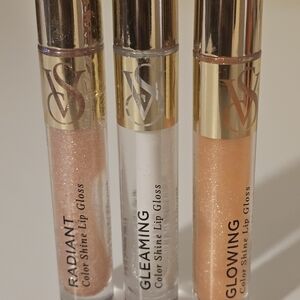 3Victoria's Secret Radiant, Gleaming, Glowing Lip Gloss Trio